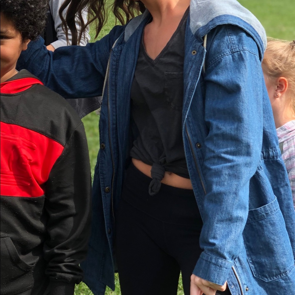 Denim Jacket with Hood